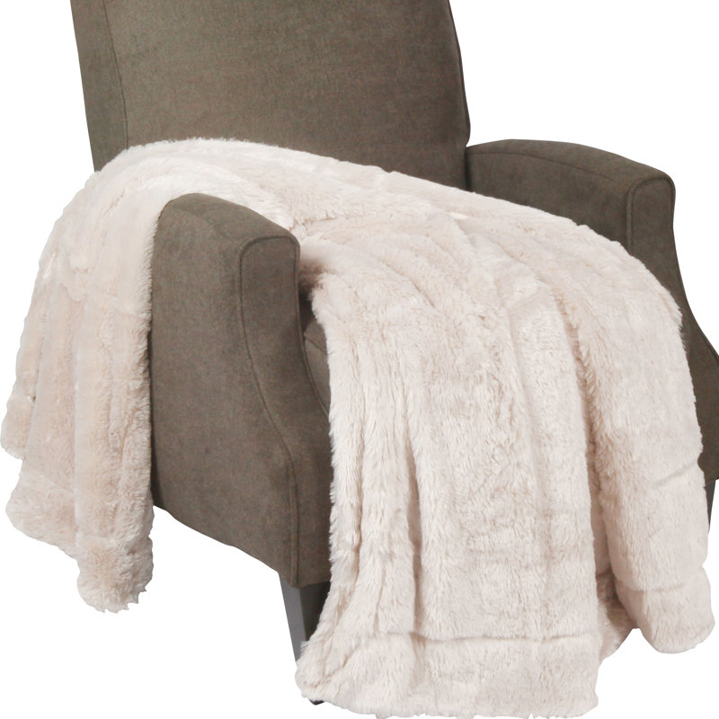Lark Manor Guillaume Oversized Double Sided Faux Fur Throw Blanket